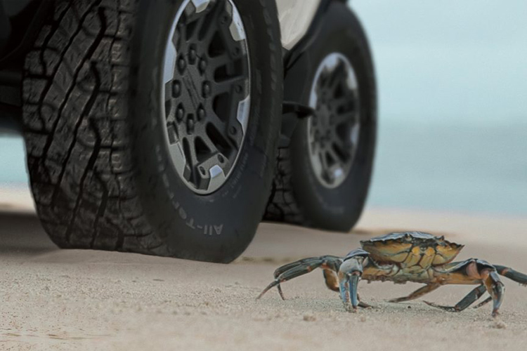 GMC Hummer EV Crabwalk Mode