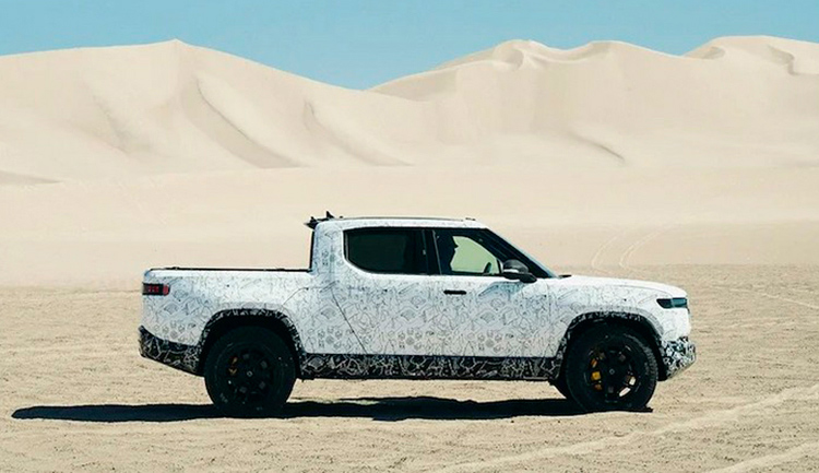 испытания Rivian R1T в Долине Смерти