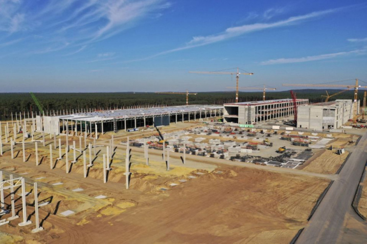 Завод Tesla в Германии