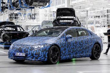 Mercedes EQS камуфляж
