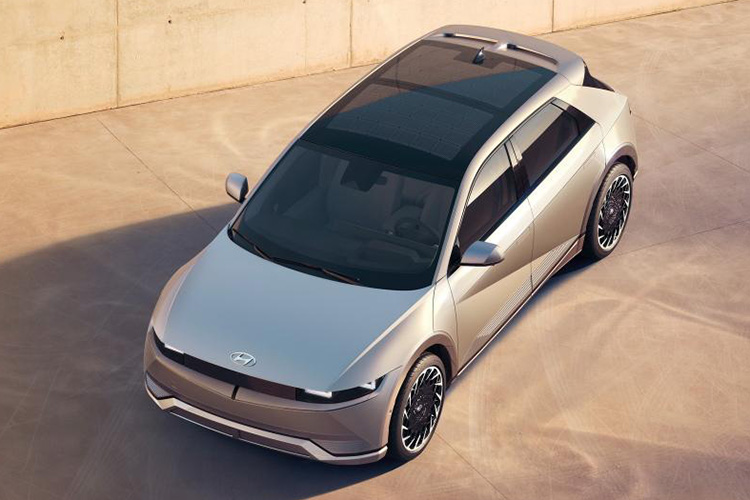 Hyundai Ioniq 5 солнечные батареи на крыше