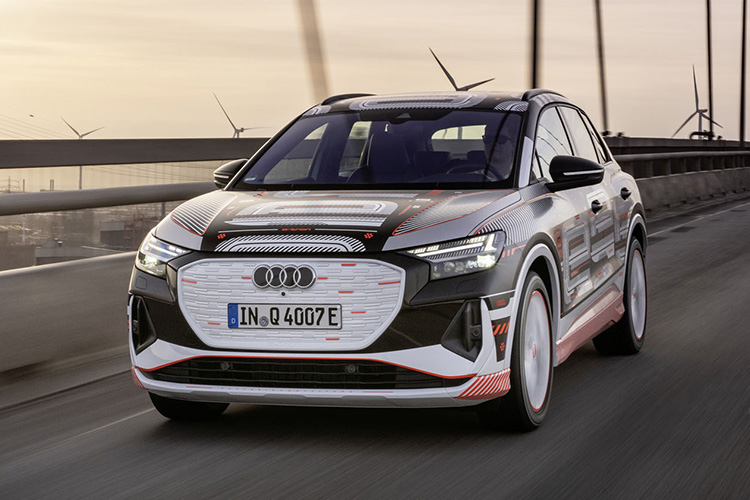 Audi Q4 e-tron в камуфляже