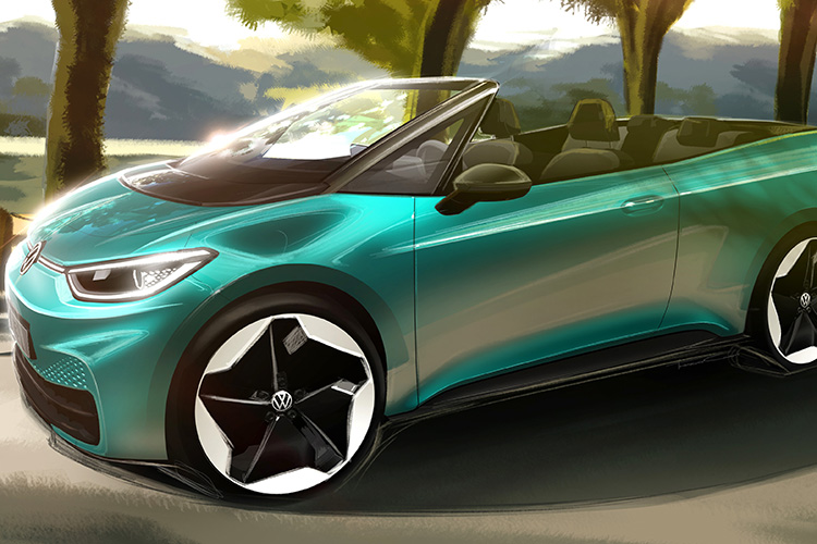 Volkswagen ID.3 кабриолет рендер