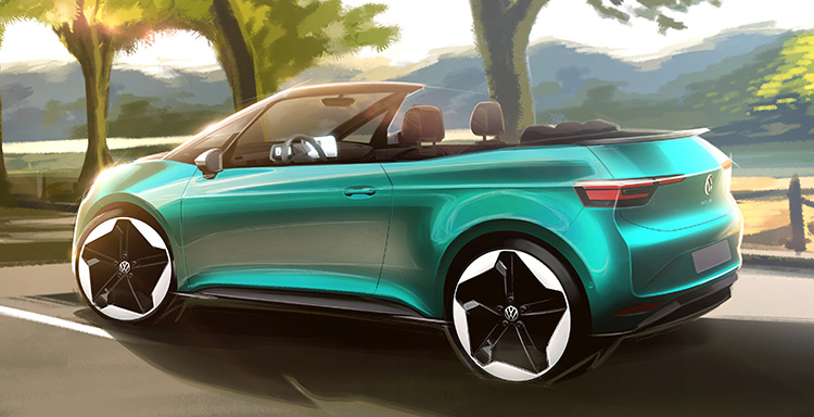 Volkswagen ID.3 кабриолет рендер