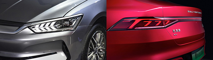 BYD Qin Plus EV фары и задние фонари