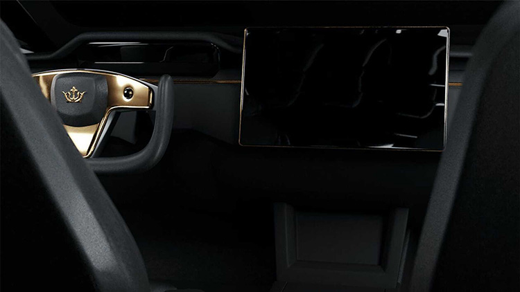 Caviar Model Excellence 24K Tesla Model S Plaid интерьер