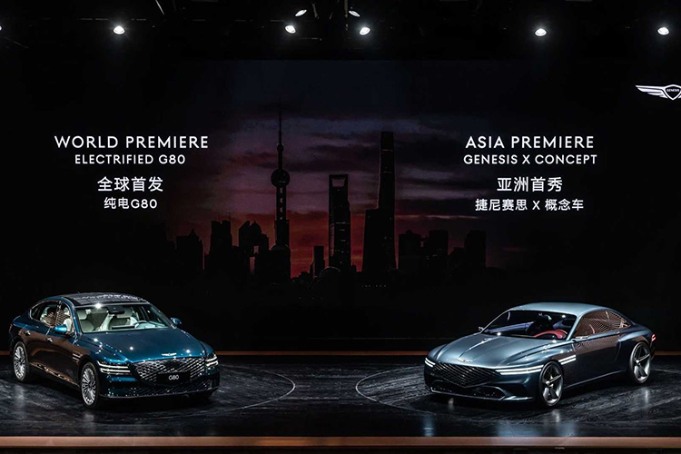 Genesis G80 Electrified X Concept премьера в Шанхае