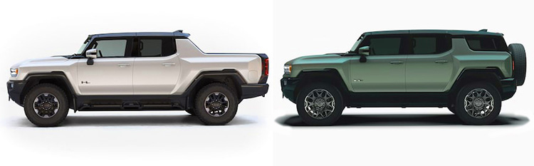 GMC Hummer EV пикап и внедорожник
