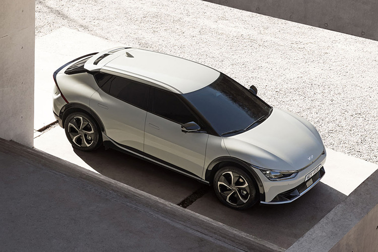 Kia EV6 вид сверху
