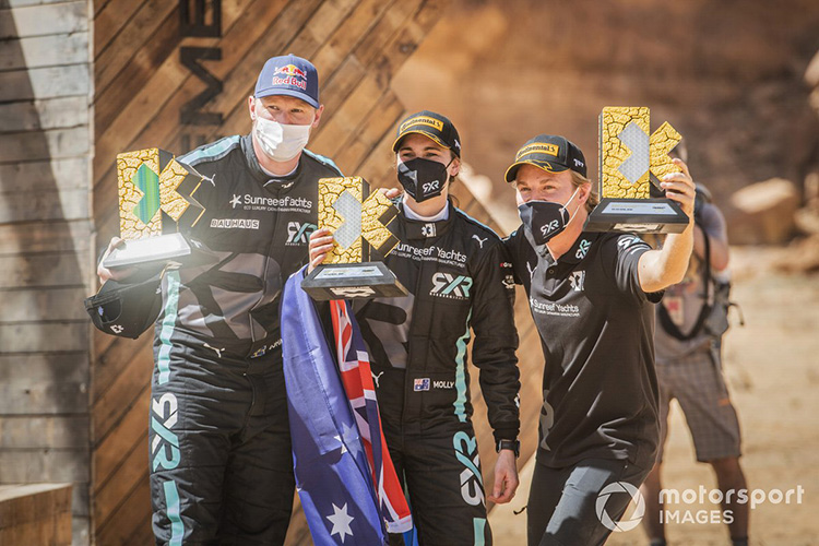 Нико Росберг, глава Rosberg X Racing, гонщики команды Молли Тейлор и Йохан Кристофферссон