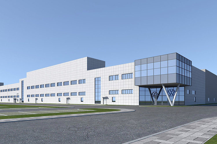 завод Volkswagen Anhui Китай рендер