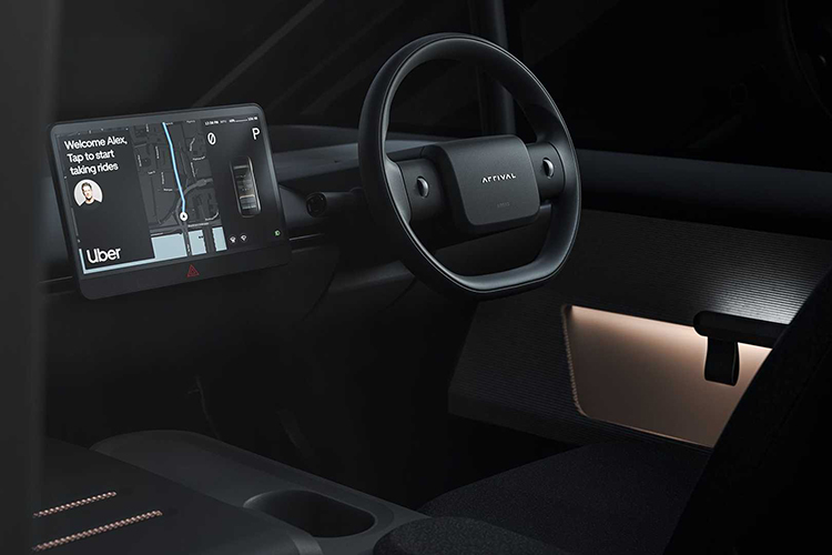 Arrival car Uber рендер