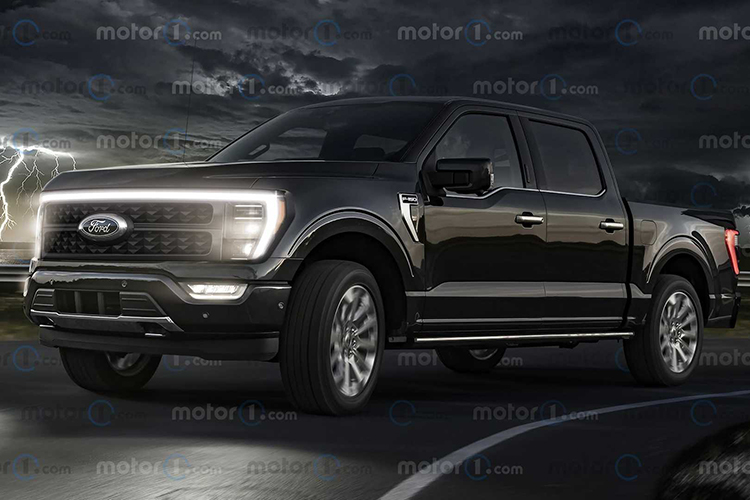 Ford F-150 Lightning рендер