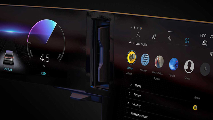 Renault Megane E-Tech Electric приборная панель