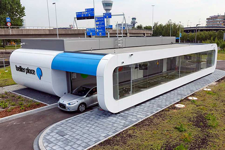 станция смены батарей Renault