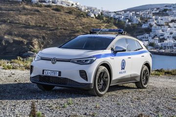 Астипалея Греция Volkswagen ID.4 полицейский автомобиль