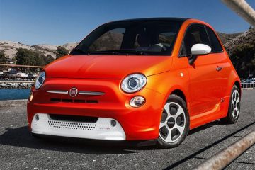 Fiat 500e 2013-2020 вид спереди