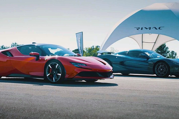 Rimac Nevera посоревновался с Ferrari SF90 Stradale