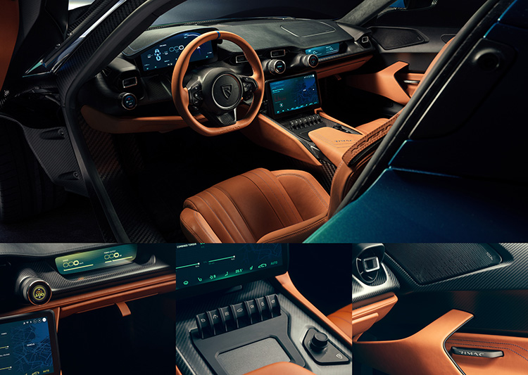 Rimac Nevera интерьер