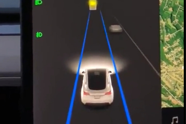 Tesla Full Self-Driving moon