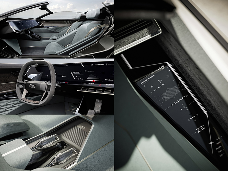 Audi Skysphere концепт интерьер