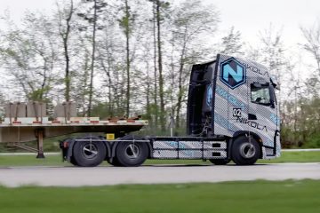 испытания электрического грузовика Nikola
