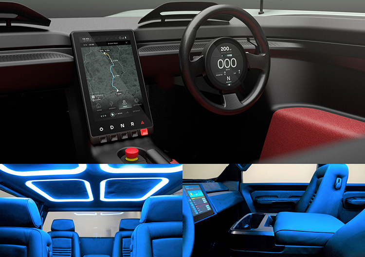 прототип электропикапа Atlis XT интерьер