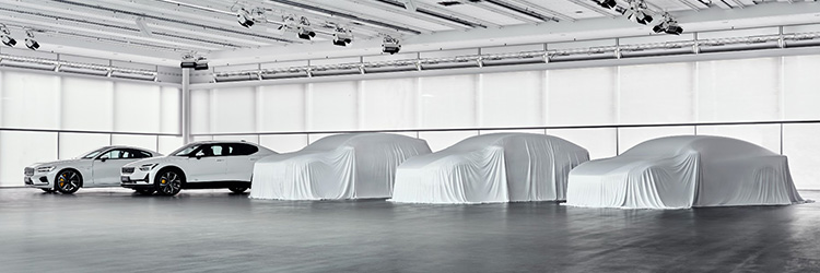 электромобили Polestar пять моделей