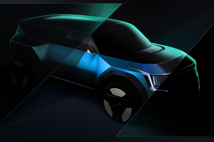Kia EV9 концепт тизер