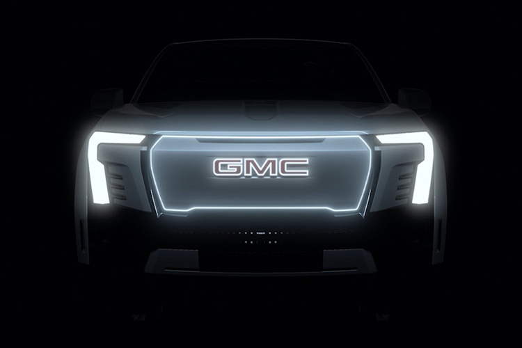 GMC Sierra Denali электрический пикап тизер