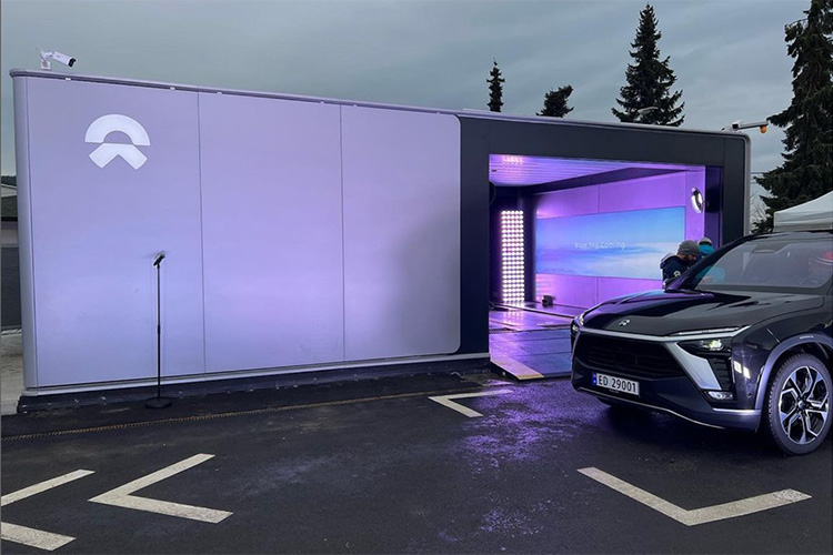 NIO станция быстрой замены батарей в Норвегии