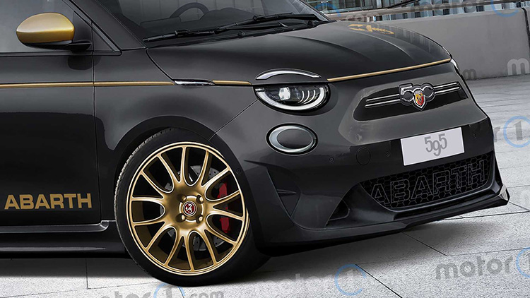 Abarth 595 e рендер