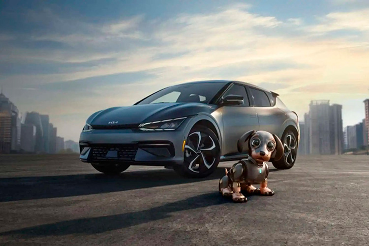 Kia EV6 Супербоул реклама с робо-собакой