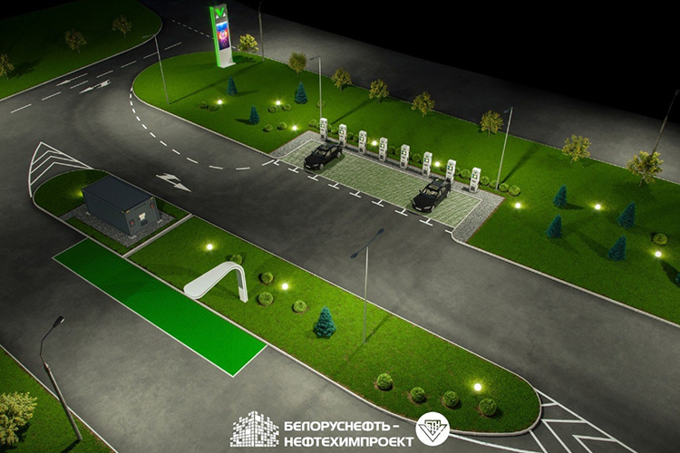 супербыстрый комплекс электрозарядных станций Malanka