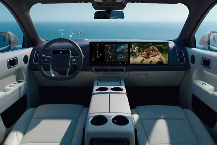 Li Auto L9 интерьер рендер
