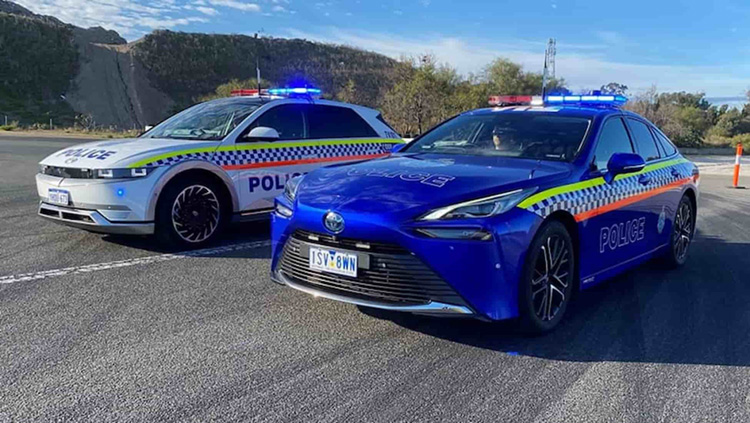 Hyundai Ioniq 5 Toyota Mirai Australia Police
