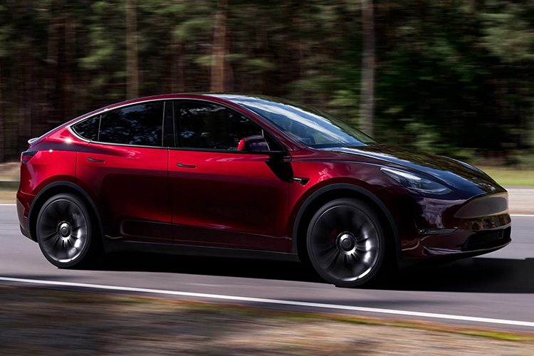 Tesla Model Y Midnight Cherry Red