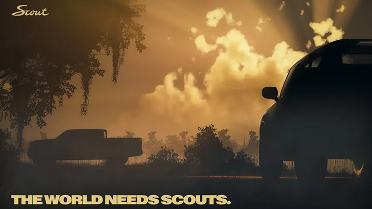 Тизер пикапа и внедорожника Scout