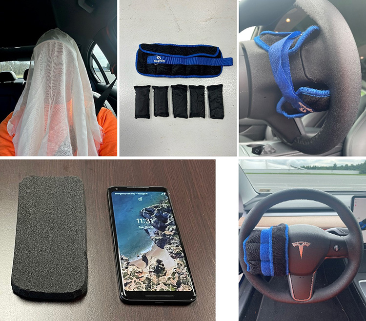 Для испытаний автопилота применяется забавный реквизит