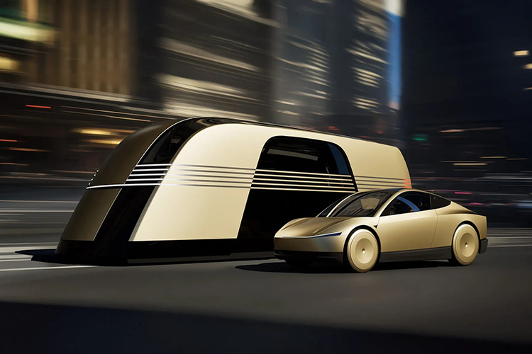 Tesla Robovan и Tesla Cybercab Robotaxi